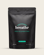 Breathr Sport Neusstrips Zwart Satijn, zakje met 30 strips
