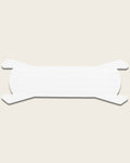 Transparante sport neusstrip, voorkant met drie verstevigende strips