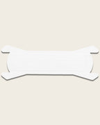 Transparante sport neusstrip, voorkant met drie verstevigende strips